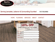 Tablet Screenshot of noltsflooring.com